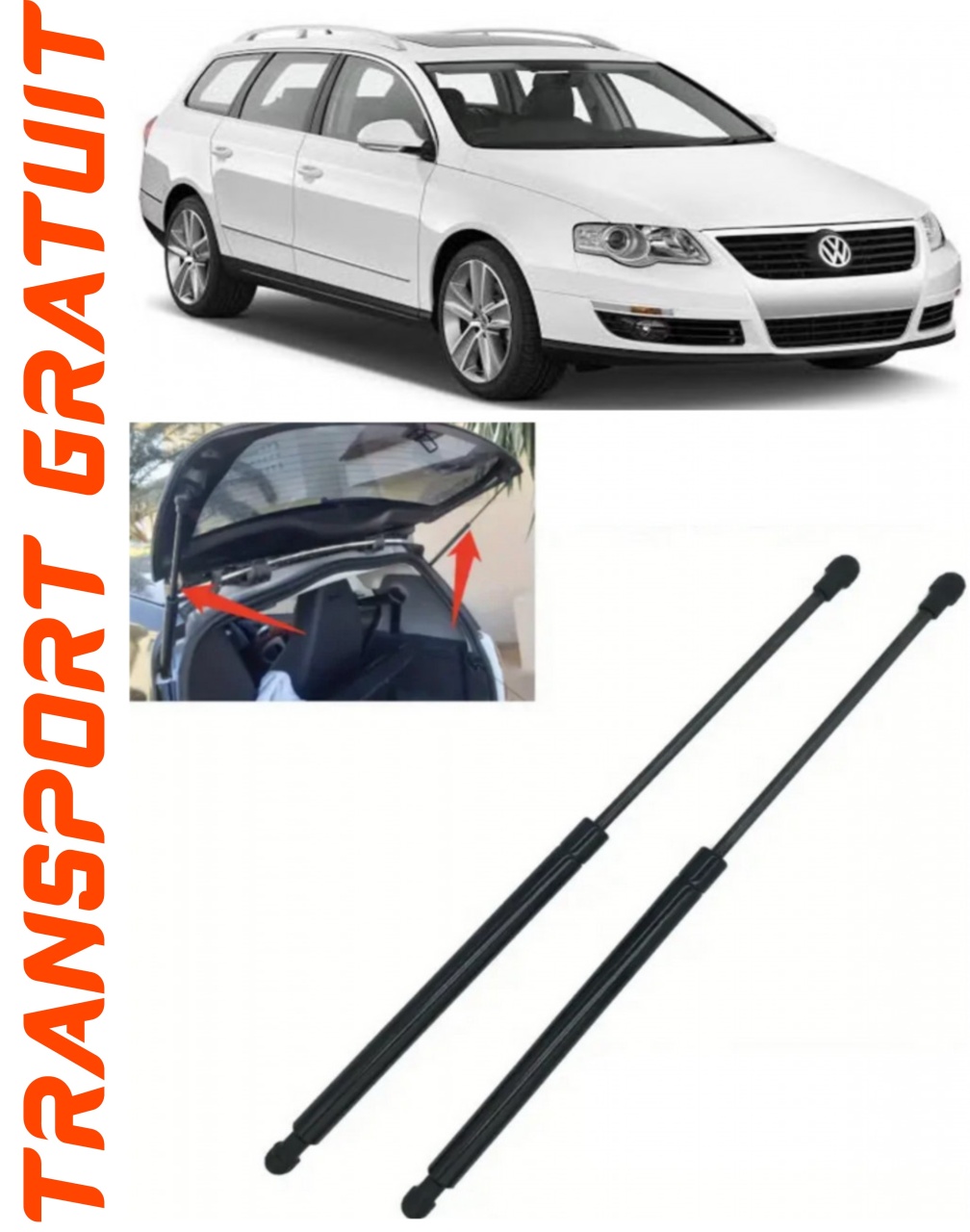 Set 2 amortizoare Haion portbagaj pentru masina VOLKSWAGEN Passat B6