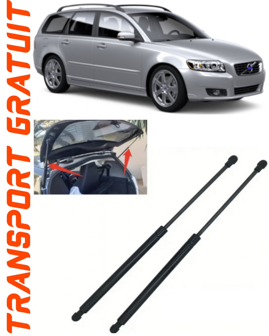 Set 2 amortizoare Haion portbagaj pentru masina Volvo V50
