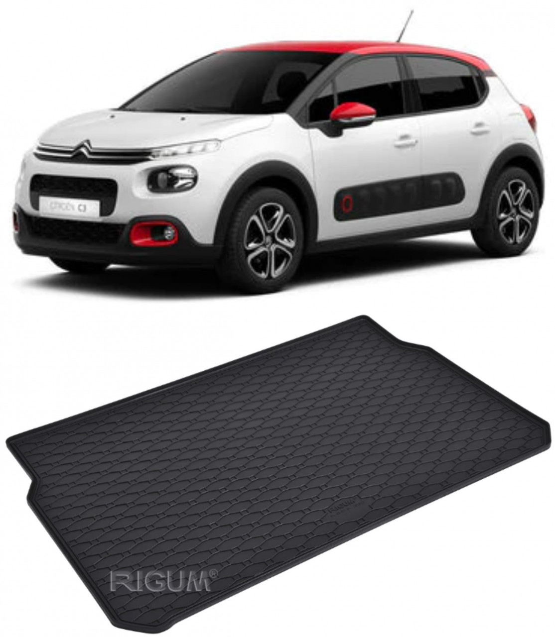 Tavita portbagaj auto dedicata pentru masina Citroen C3