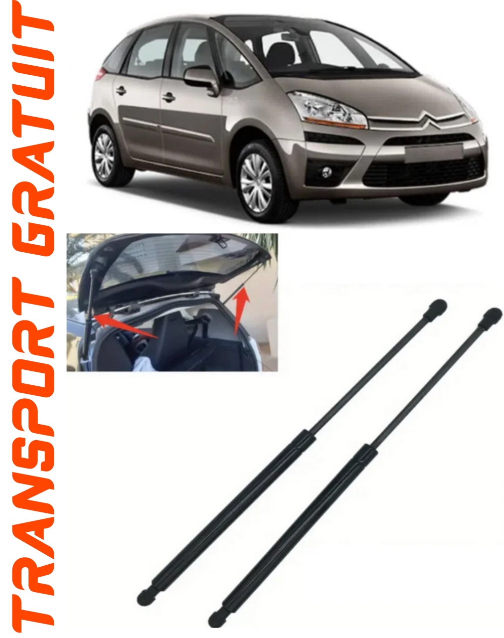 Set 2 amortizoare Haion portbagaj pentru masina Citroen C4 Grand Picasso