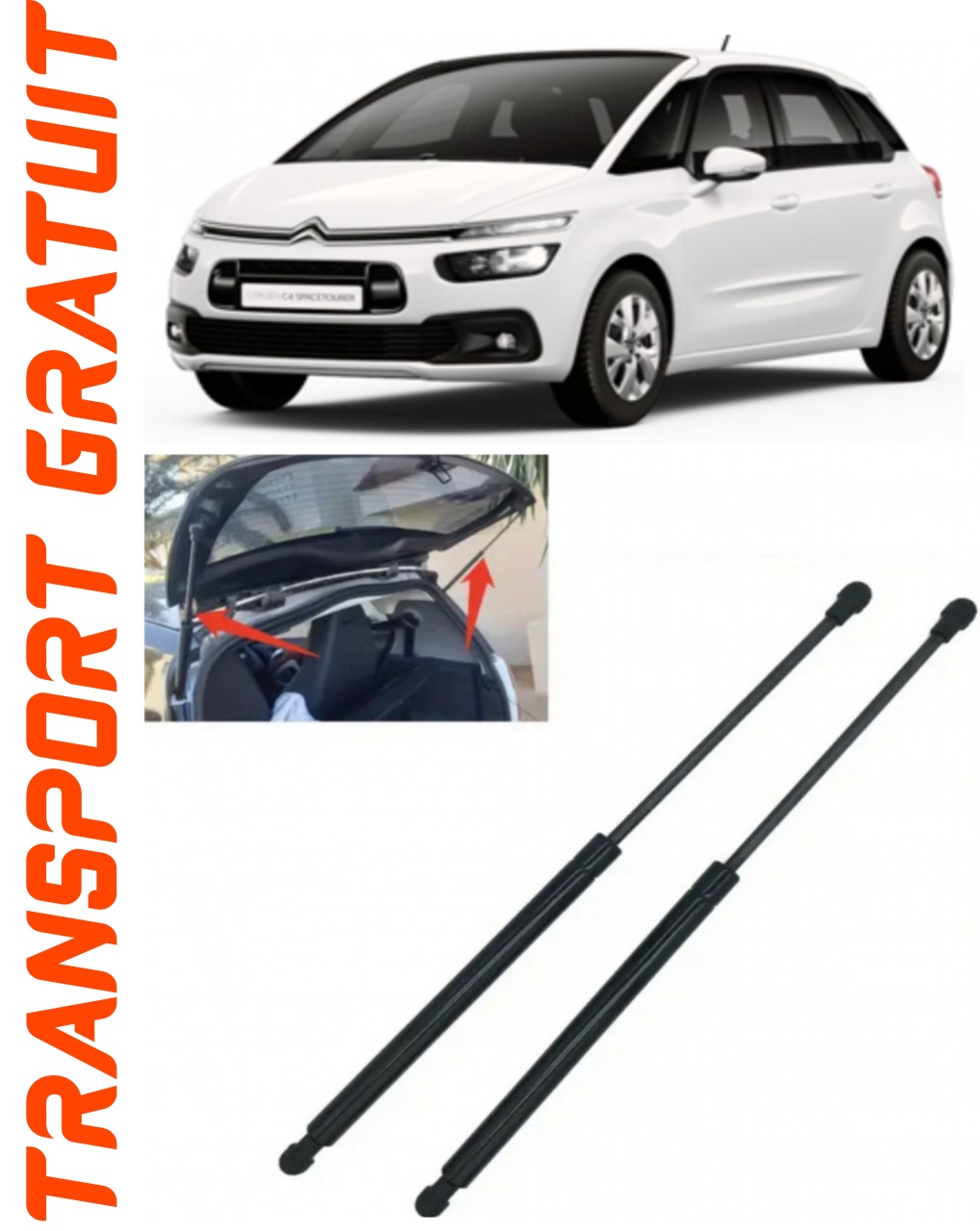 Set 2 amortizoare Haion portbagaj pentru masina Citroen C4 Spacetourer
