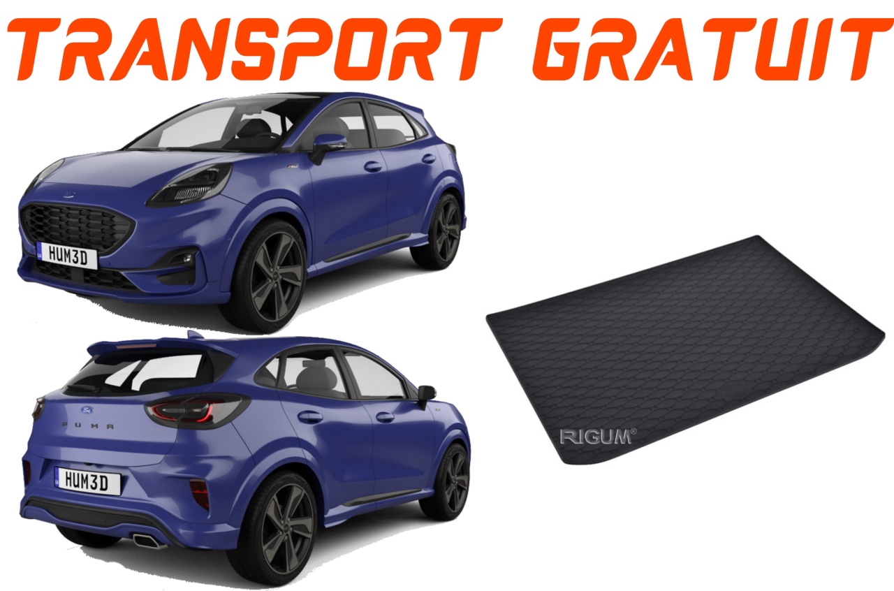Tavita auto FORD Puma 2020-prezent, protectie portbagaj, Cri-Flo, din cauciuc 100%, compatibil cu autoturismul FORD Puma