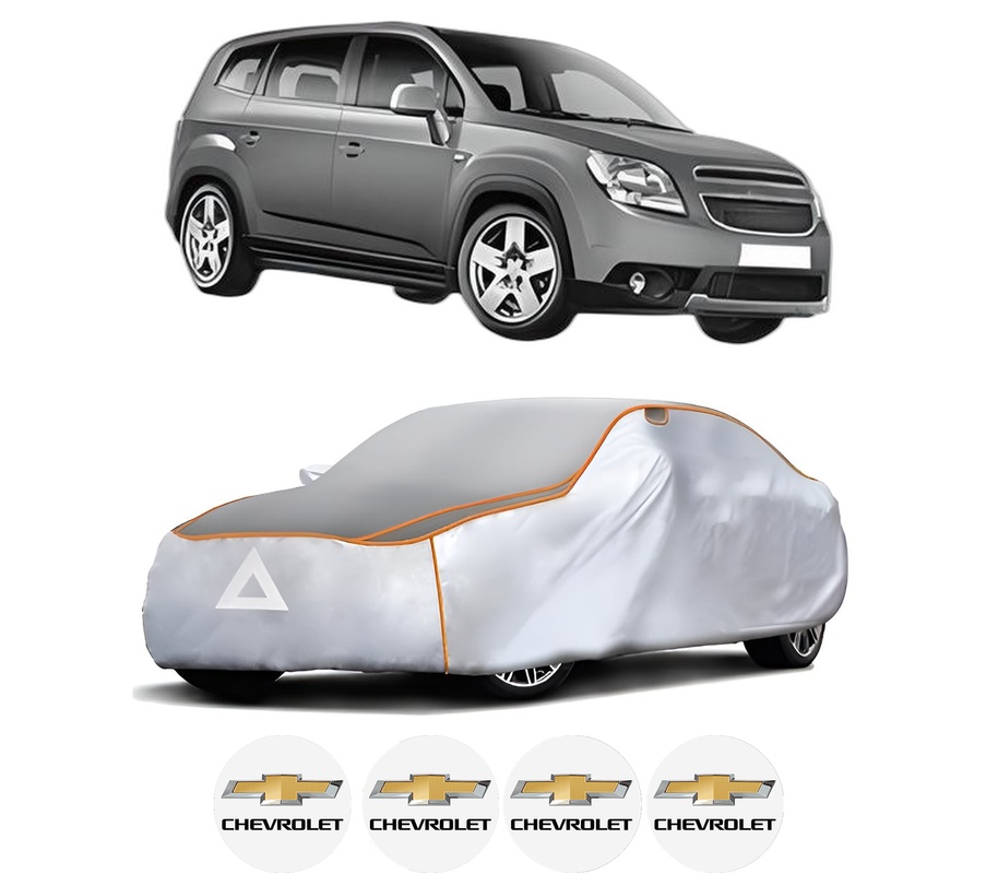 Husa Prelata Antigrindina Auto CHEVROLET ORLANDO (J309) din 2011-2015, Protectie auto contra intemperiilor la grindina, Waterproof, 4x Stickere auto CHEVROLET