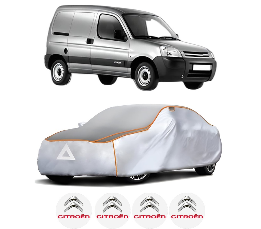 Husa Prelata Antigrindina Auto CITROEN BERLINGO / BERLINGO FIRST Box Body/MPV (M_) din 1996-2011, Protectie auto contra intemperiilor la grindina, Waterproof, 4x Stickere auto CITROEN