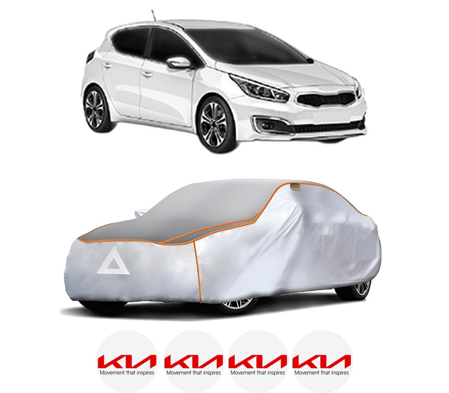 Husa Prelata Antigrindina Auto KIA CEED (CD) din 2018-2021, Protectie auto contra intemperiilor la grindina, Waterproof, 4x Stickere auto KIA