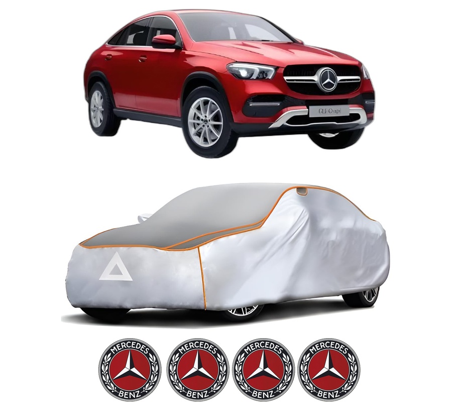 Husa Prelata Antigrindina Auto MERCEDES-BENZ GLE Coupe (C167) din 2019-2023, Protectie auto contra intemperiilor la grindina, Waterproof, 4x Stickere auto MERCEDES-BENZ