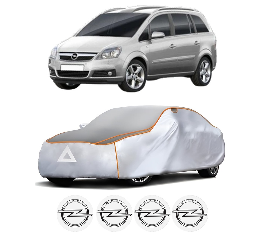 Husa Prelata Antigrindina Auto OPEL ZAFIRA / ZAFIRA FAMILY B (A05) din 2005-2015, Protectie auto contra intemperiilor la grindina, Waterproof, 4x Stickere auto OPEL