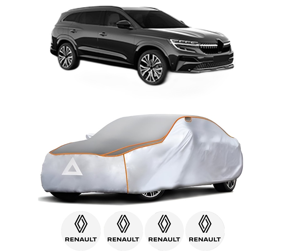 Husa Prelata Antigrindina Auto RENAULT ESPACE VI (RHN) din 2023, Protectie auto contra intemperiilor la grindina, Waterproof, 4x Stickere auto RENAULT