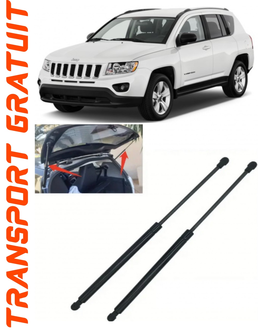 Set 2 amortizoare Haion portbagaj pentru masina JEEP Compass