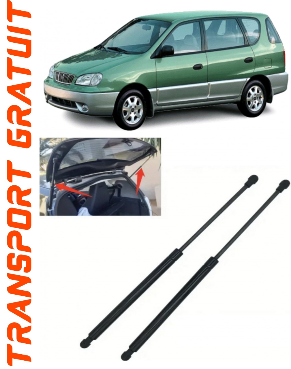 Set 2 amortizoare Haion portbagaj pentru masina Kia Carens II