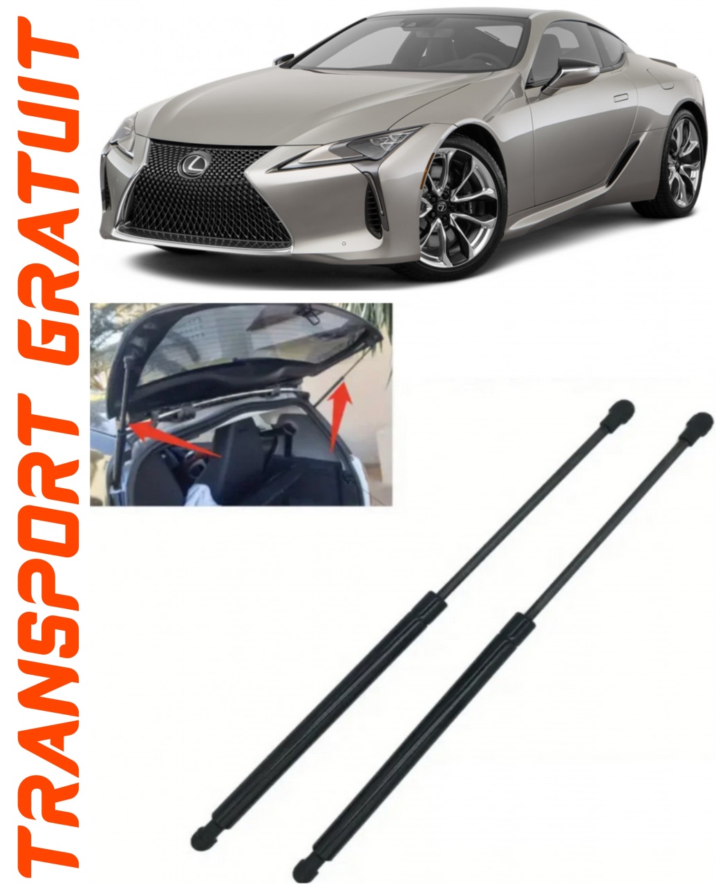 Set 2 amortizoare Haion portbagaj pentru masina Lexus LC
