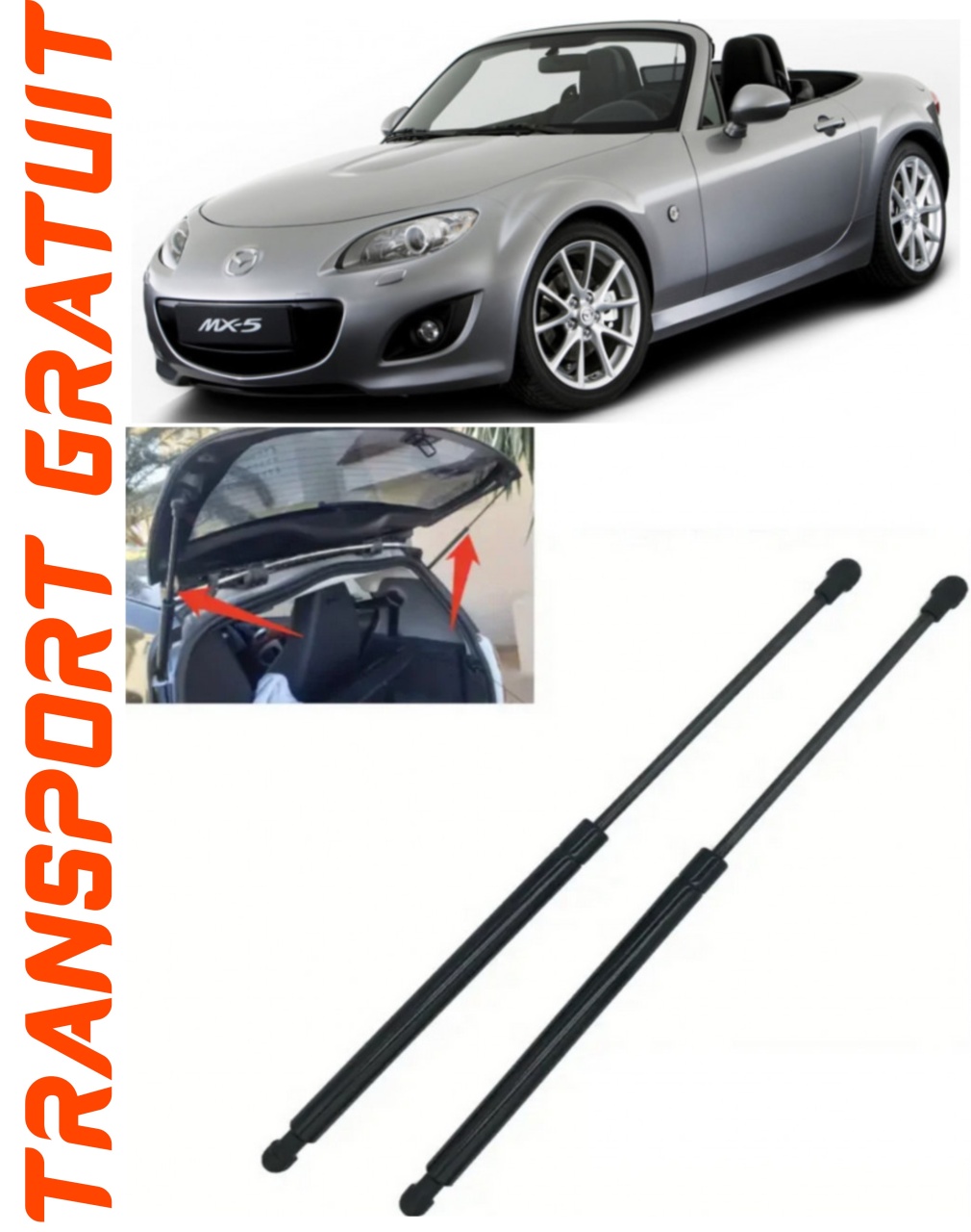 Set 2 amortizoare Haion portbagaj pentru masina Mazda MX-5 IV