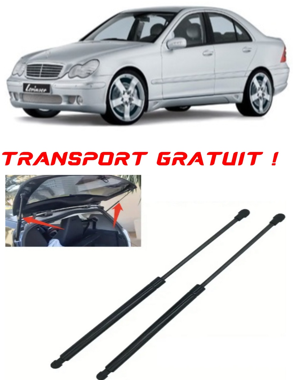 Set 2 amortizoare Haion portbagaj pentru masina Mercedes-benz C-CLASS Coupe (CL203)