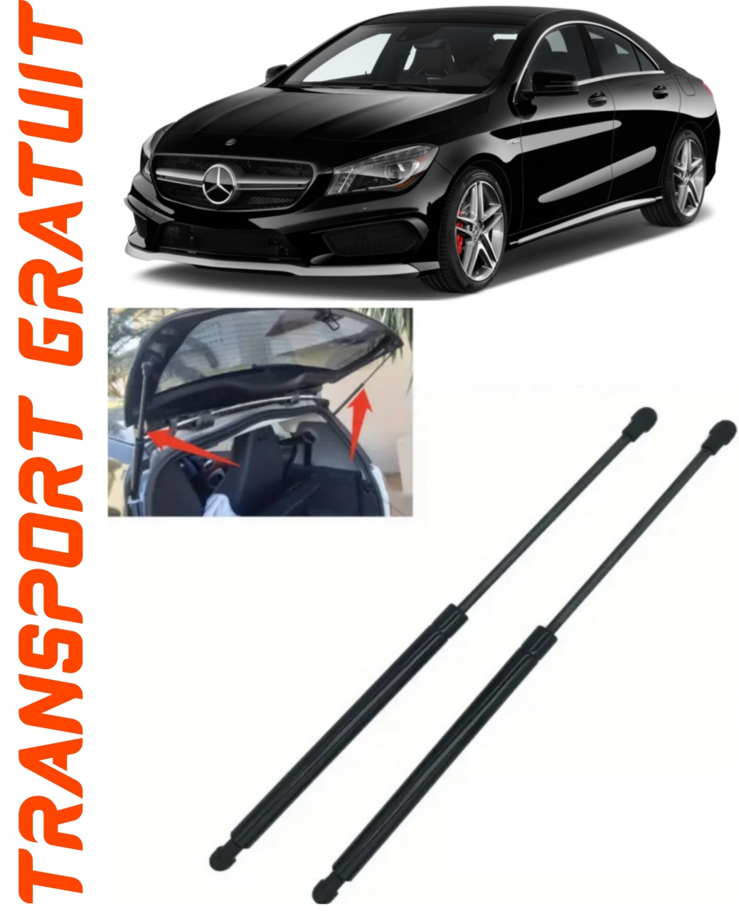 Set 2 amortizoare Haion portbagaj pentru masina Mercedes-benz Cla