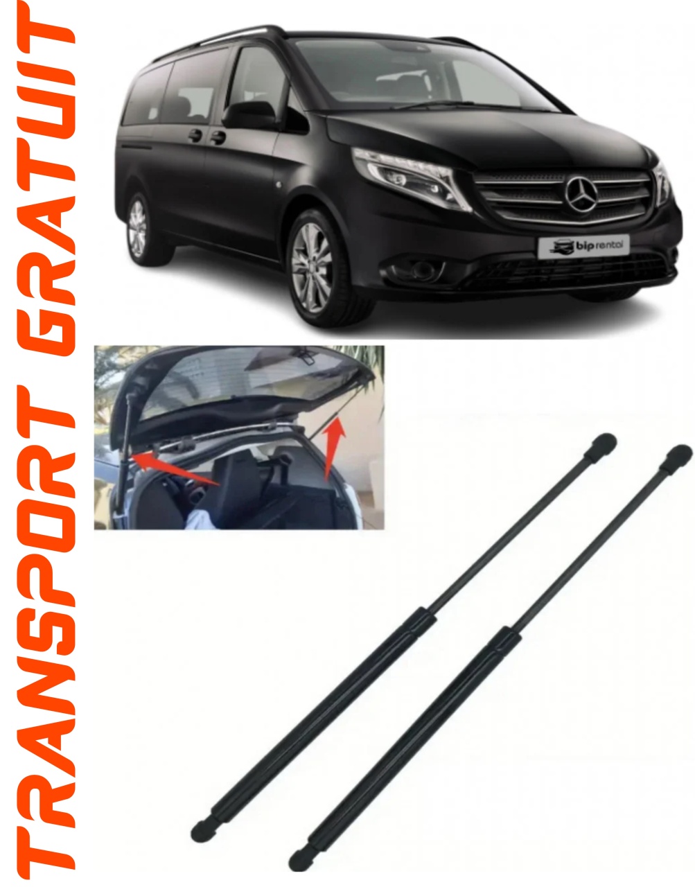 Set 2 amortizoare Haion portbagaj pentru masina Mercedes-benz Vito