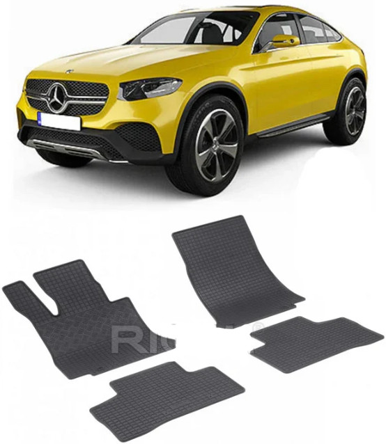Set 4 covorase Mercedes Eqc 2019-prezent, din cauciuc 100%, compatibile cu autoturismul MERCEDES EQC