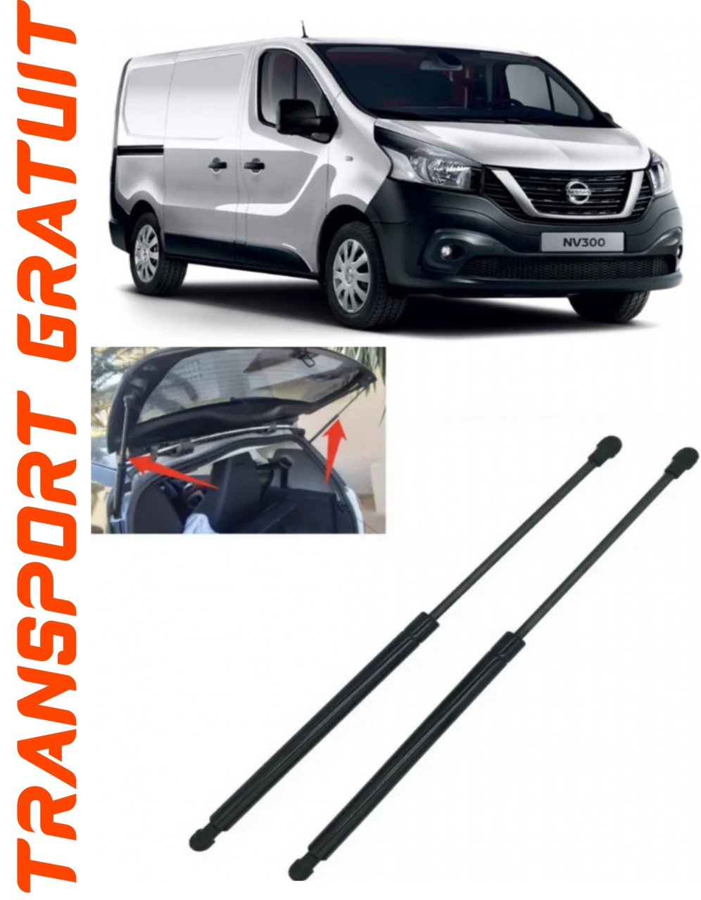 Set 2 amortizoare Haion portbagaj pentru masina Nissan NV 300