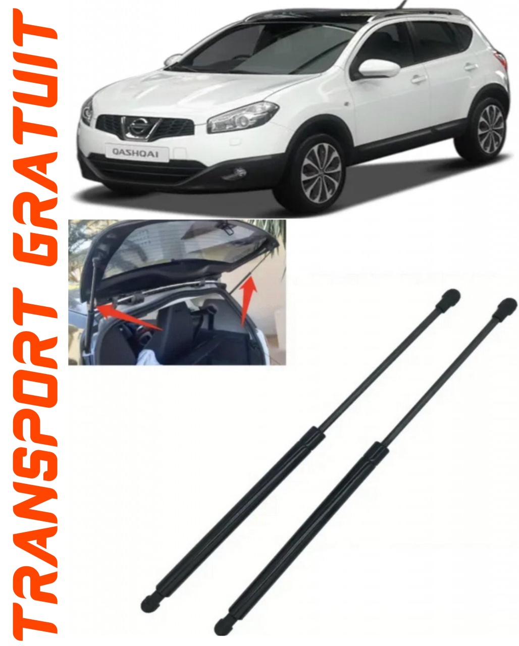 Set 2 amortizoare Haion portbagaj pentru masina Nissan Qashqai II