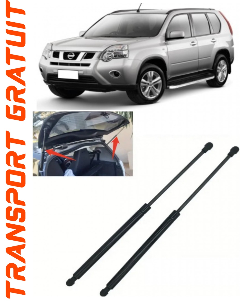 Set 2 amortizoare Haion portbagaj pentru masina Nissan X-Trail II