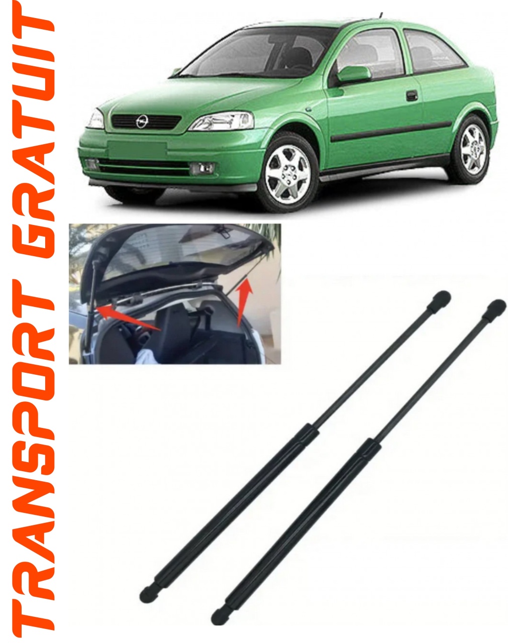 Set 2 amortizoare Haion portbagaj pentru masina Opel Astra G