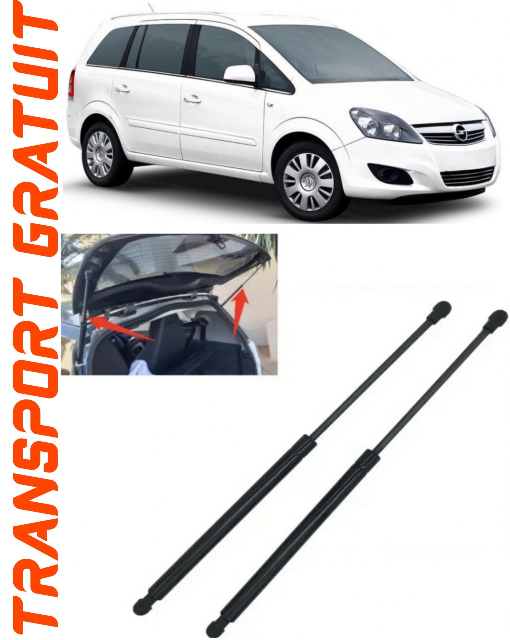 Set 2 amortizoare Haion portbagaj pentru masina Opel Zafira