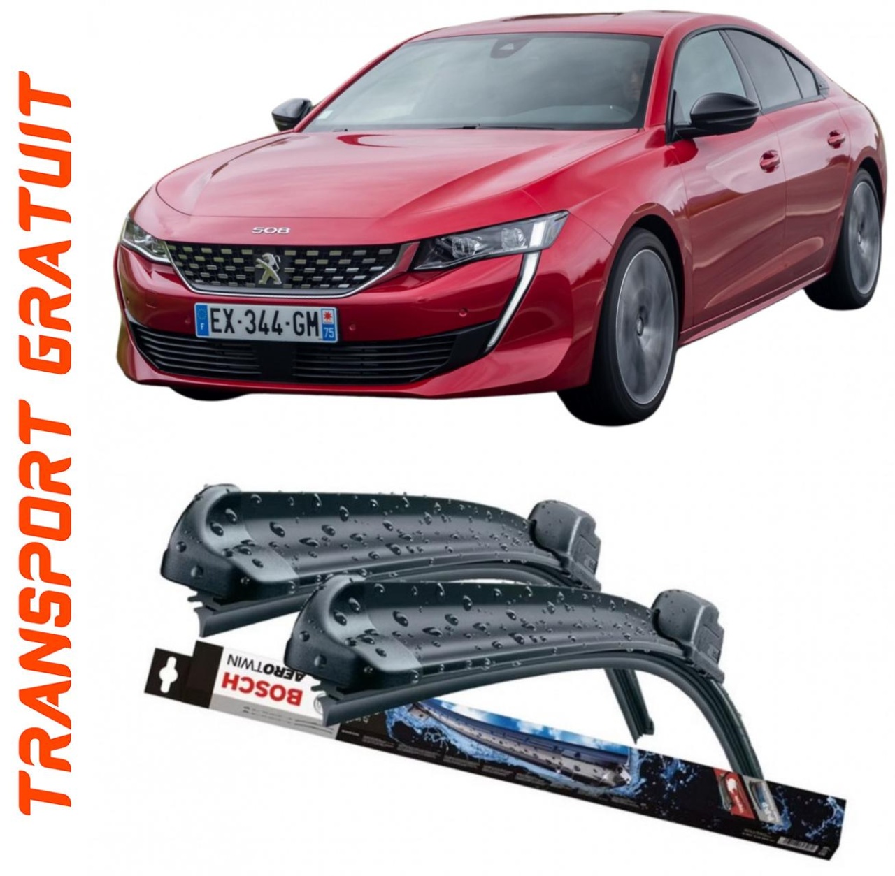 Stergatoare auto dedicat cu masina Peugeot 508