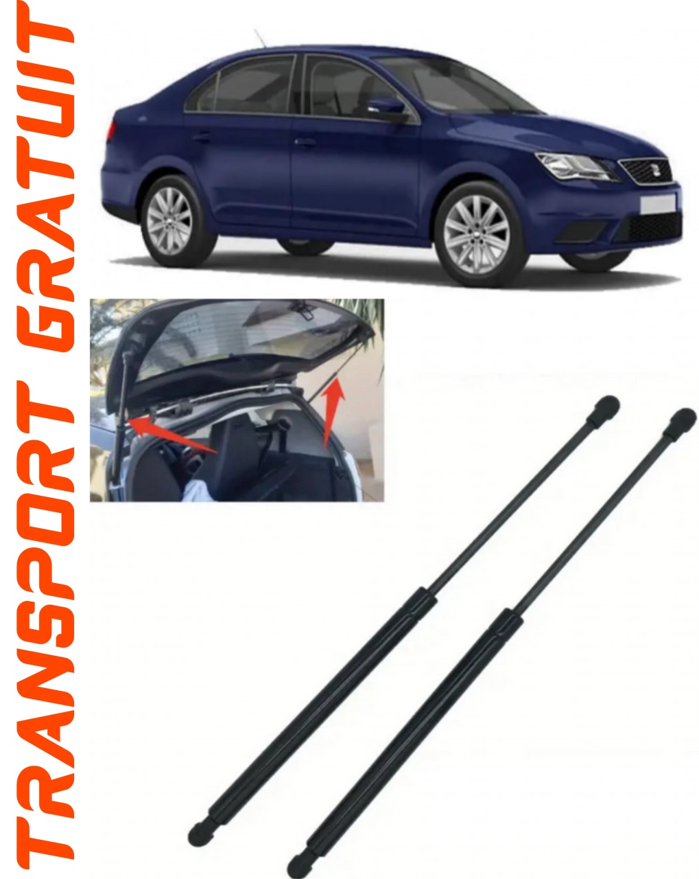 Set 2 amortizoare Haion portbagaj pentru masina Seat Toledo IV