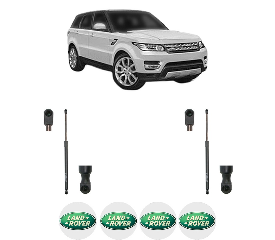 Set amortizoare portbagaj haion pentru LAND ROVER DISCOVERY SPORT VAN (L550) din 2014-2017, 2 bucati, KROSNO, 4 stickere auto LAND ROVER