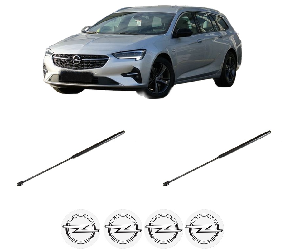 Set amortizoare portbagaj haion pentru OPEL INSIGNIA A Sports Tourer (G09) din 2008-2017, 2 bucati, KROSNO, 4 stickere auto OPEL