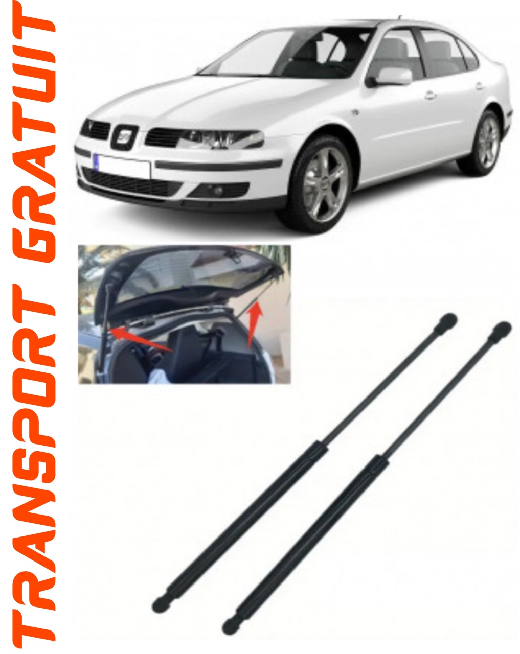 Set 2 amortizoare Haion portbagaj pentru masina Seat Toledo