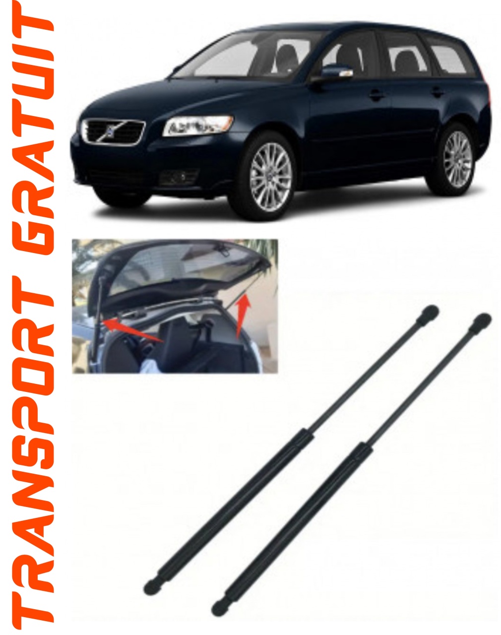Set 2 amortizoare Haion portbagaj pentru masina Volvo V50