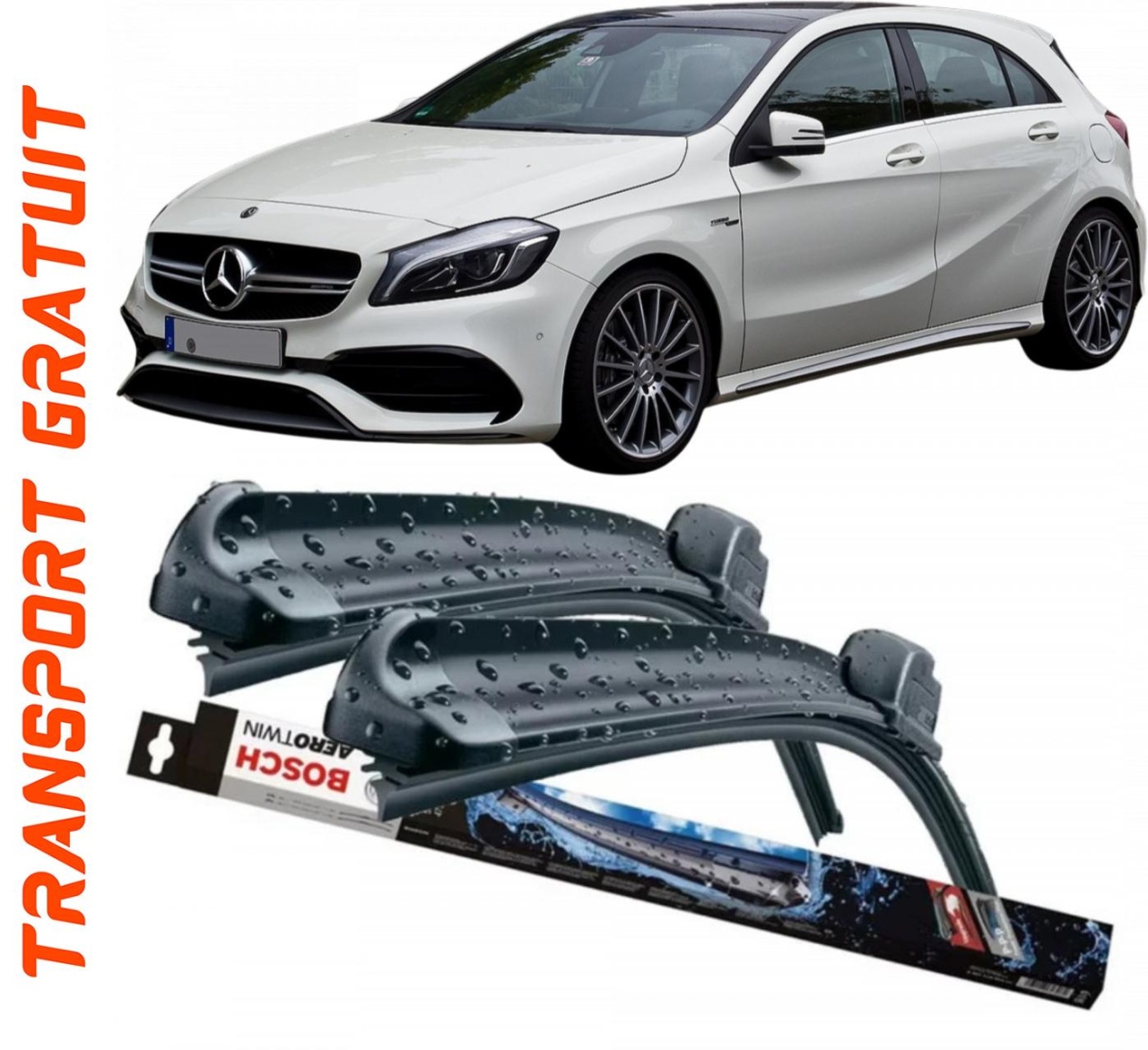 Stergatoare auto dedicat cu masina Mercedes A