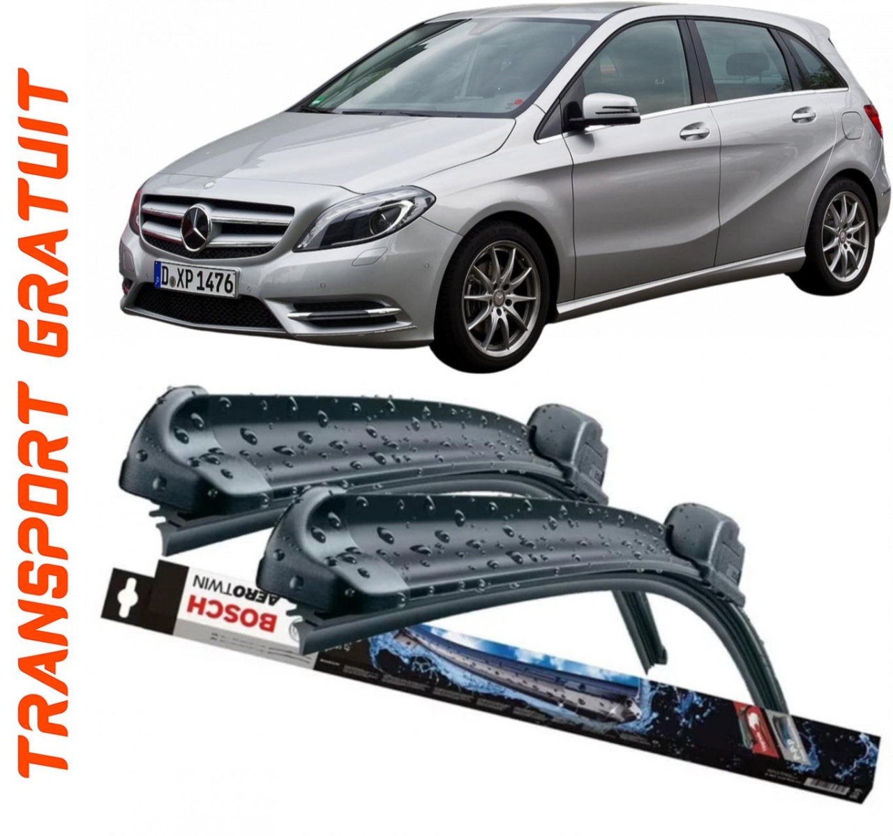 Stergatoare auto dedicat cu masina Mercedes B
