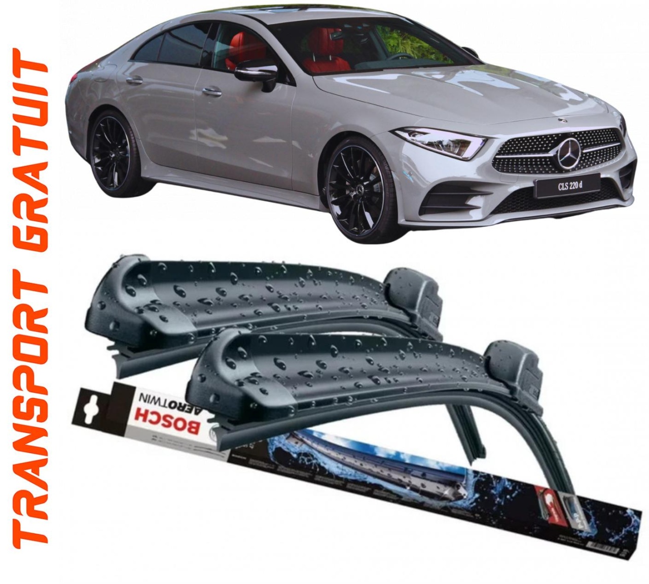 Stergatoare auto dedicat cu masina Mercedes CLS