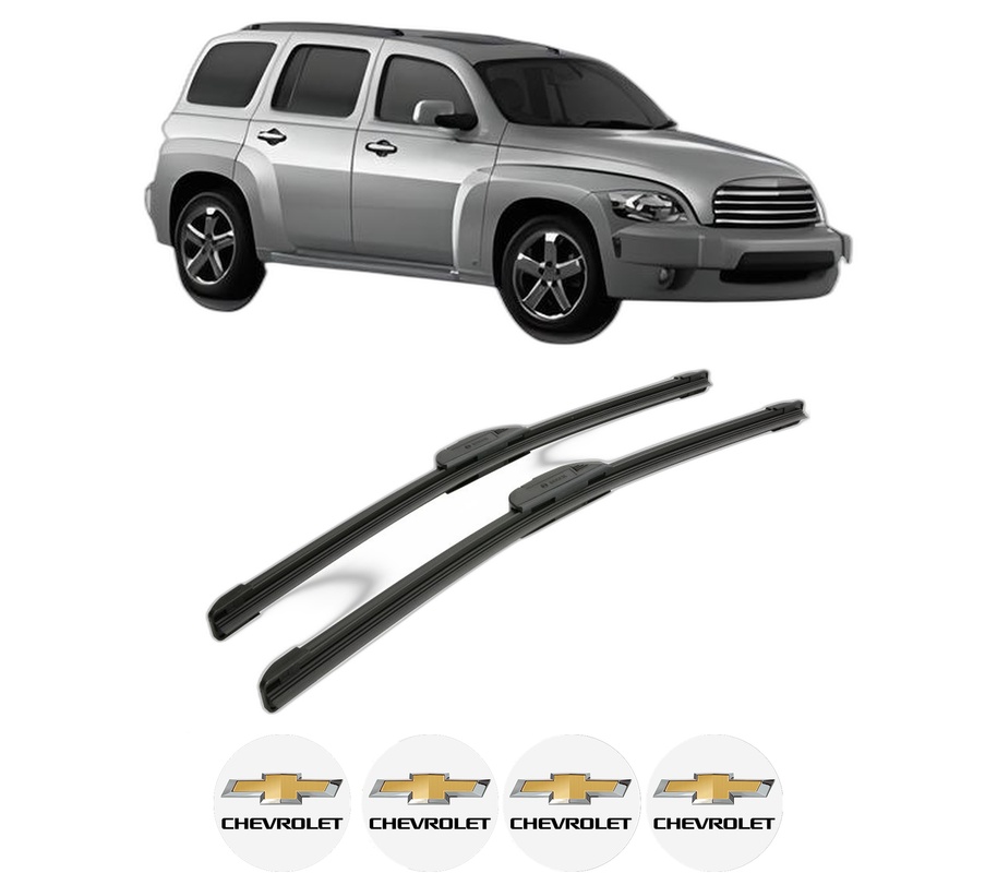 Set stergatoare auto CHEVROLET HHR din 2007, pentru parbriz auto, 2 bucati, Bosch Aerotwin Retrofit, din cauciuc siliconat rezistent, 4 Stickere Auto CHEVROLET