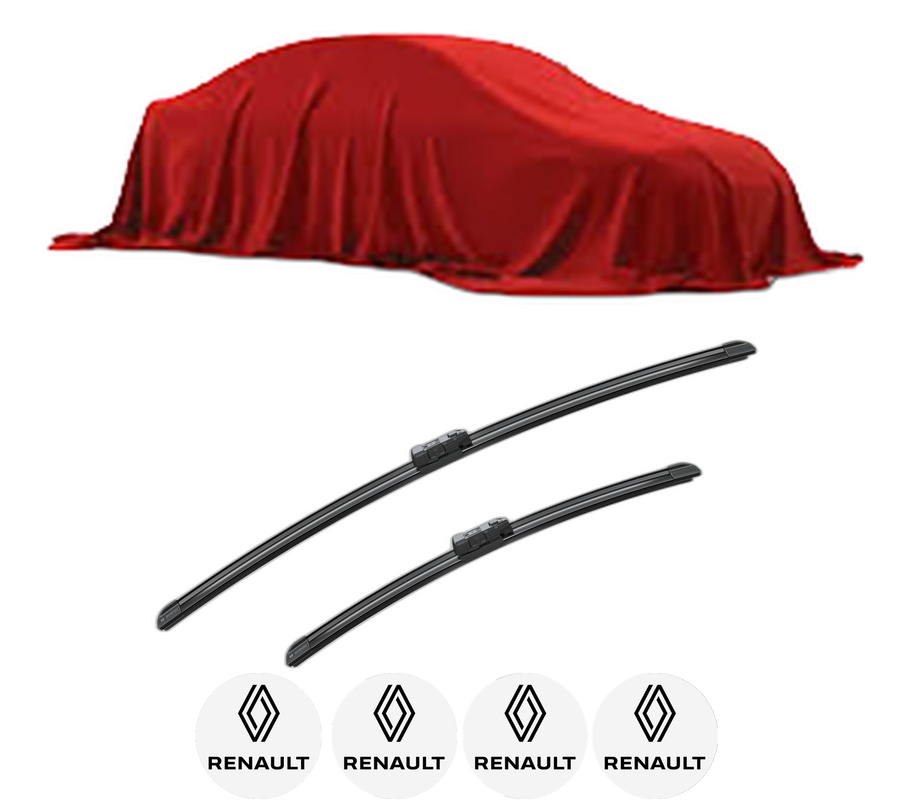 Set stergatoare auto RENAULT GRAND KANGOO III MPV din 2024, pentru parbriz auto, 2 bucati, Bosch Aerotwin, din cauciuc siliconat rezistent, 4 Stickere Auto RENAULT