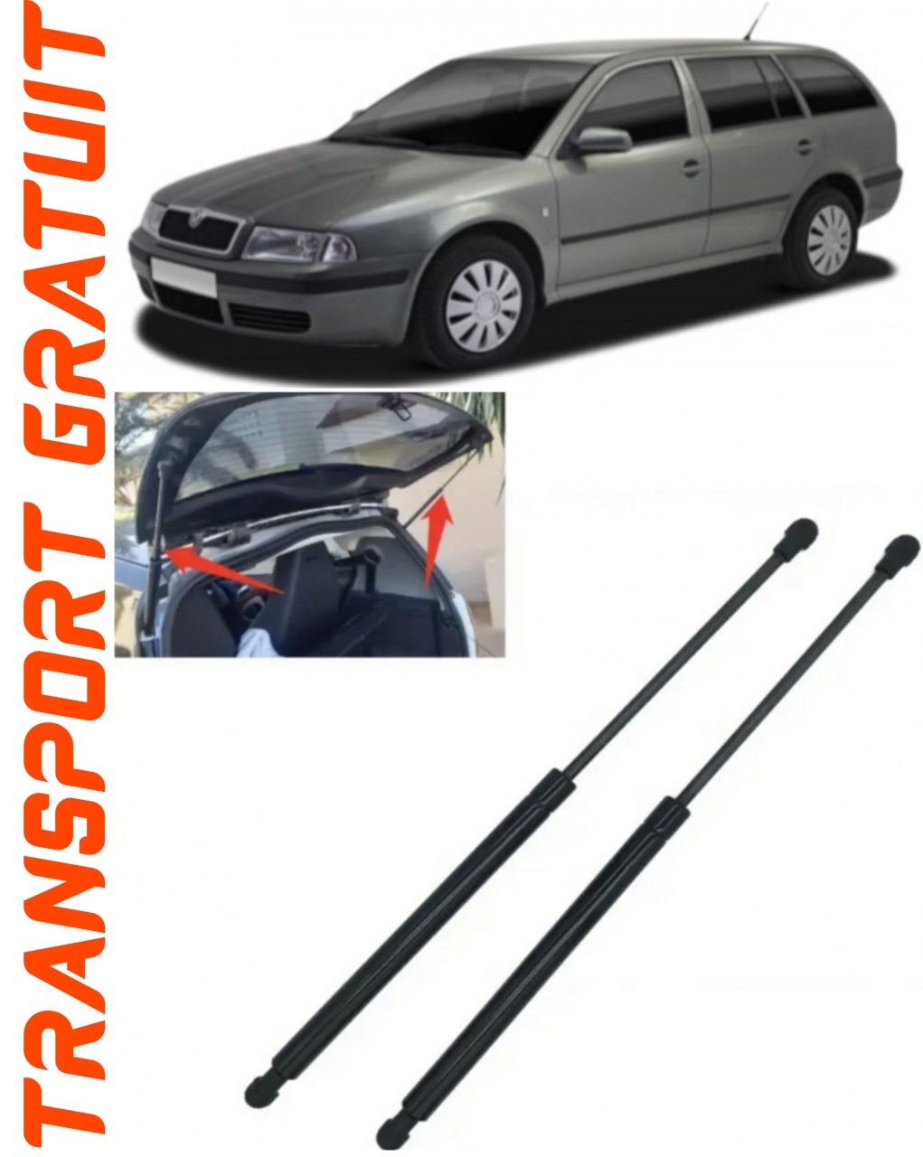 Set 2 amortizoare Haion portbagaj pentru masina SKODA Octavia I