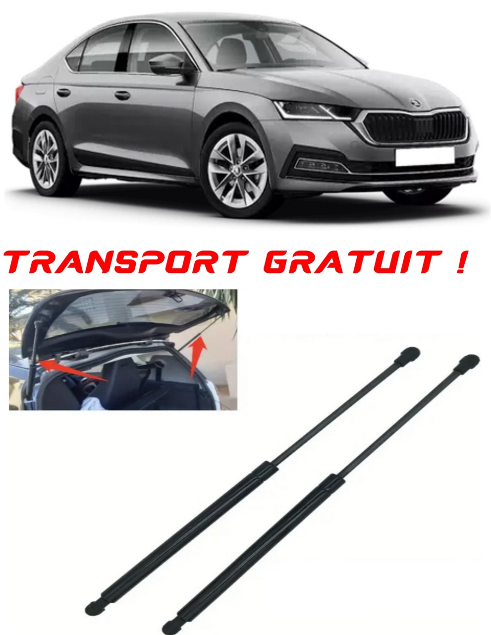 Set 2 amortizoare Haion portbagaj pentru masina SKODA NN3), OCTAVIA IV (NX3