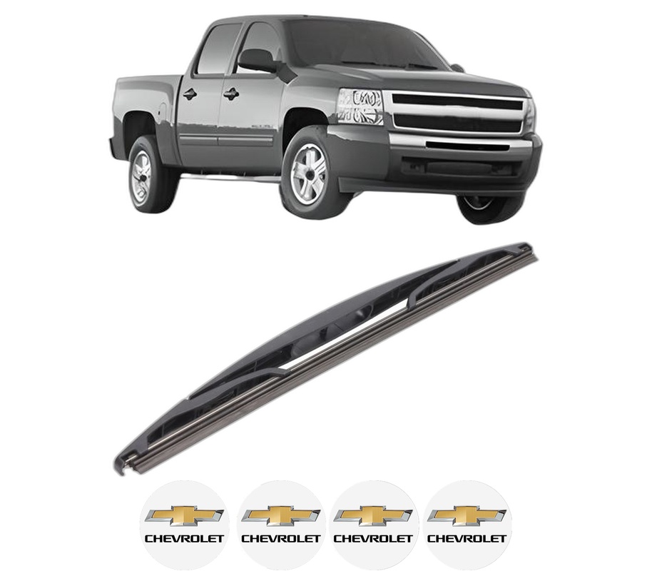 Stergator lamela spate CHEVROLET SILVERADO 1500 din 2007, pentru luneta auto, Bosch Twin, din cauciuc siliconat rezistent, 4 Stickere Auto CHEVROLET