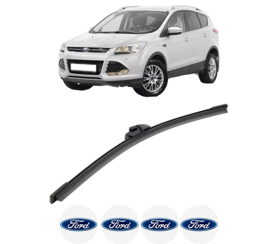 Stergator lamela spate FORD KUGA II (DM2) din 2012 - 2019, pentru luneta auto, Bosch Aerotwin, din cauciuc siliconat rezistent, 4 Stickere Auto FORD