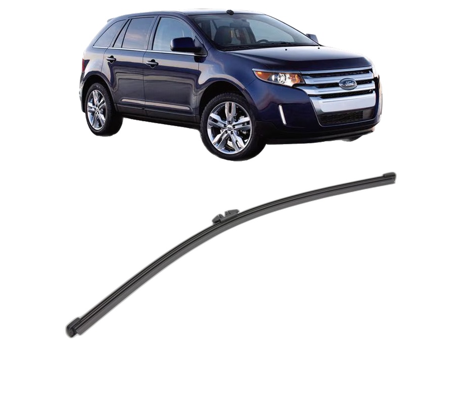 Stergator lamela spate FORD USA EDGE din 2006 - 2018, pentru luneta auto, Valeo Silencio Xtrm, din cauciuc siliconat rezistent, 4 Stickere Auto FORD USA