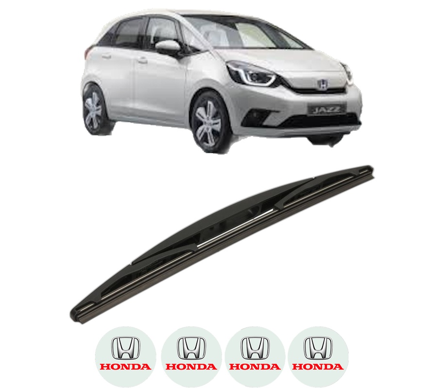 Stergator lamela spate HONDA JAZZ V (GR_, GS_) din 2020, pentru luneta auto, Bosch Twin, din cauciuc siliconat rezistent, 4 Stickere Auto HONDA