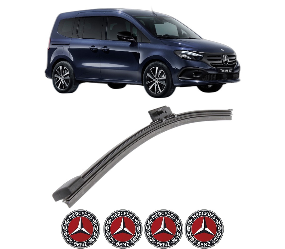 Stergator lamela spate MERCEDES-BENZ EQT (W420) din 2023, pentru luneta auto, Bosch Aerotwin, din cauciuc siliconat rezistent, 4 Stickere Auto MERCEDES-BENZ