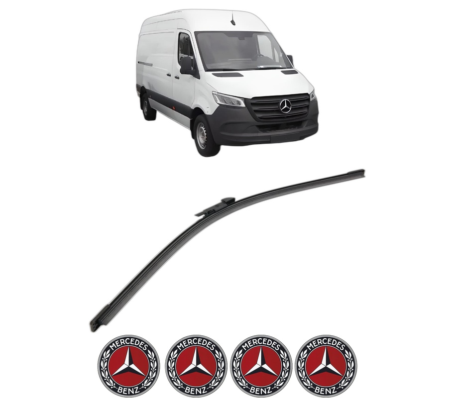 Stergator lamela spate MERCEDES-BENZ SPRINTER 5-t Van (B907) din 2020, pentru luneta auto, Bosch Aerotwin, din cauciuc siliconat rezistent, 4 Stickere Auto MERCEDES-BENZ