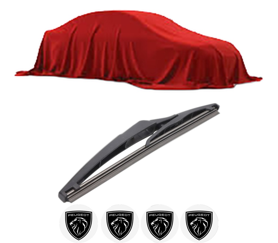 Stergator lamela spate PEUGEOT 3008 III (KA_, KB_, KC_) din 2023, pentru luneta auto, Bosch Twin, din cauciuc siliconat rezistent, 4 Stickere Auto PEUGEOT