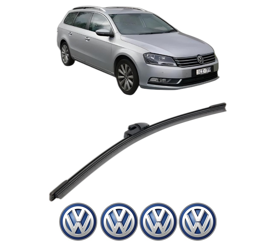 Stergator lamela spate Volkswagen PASSAT B7 Estate Van (365) din 2010 - 2014, pentru luneta auto, Bosch Aerotwin, din cauciuc siliconat rezistent, 4 Stickere Auto VW