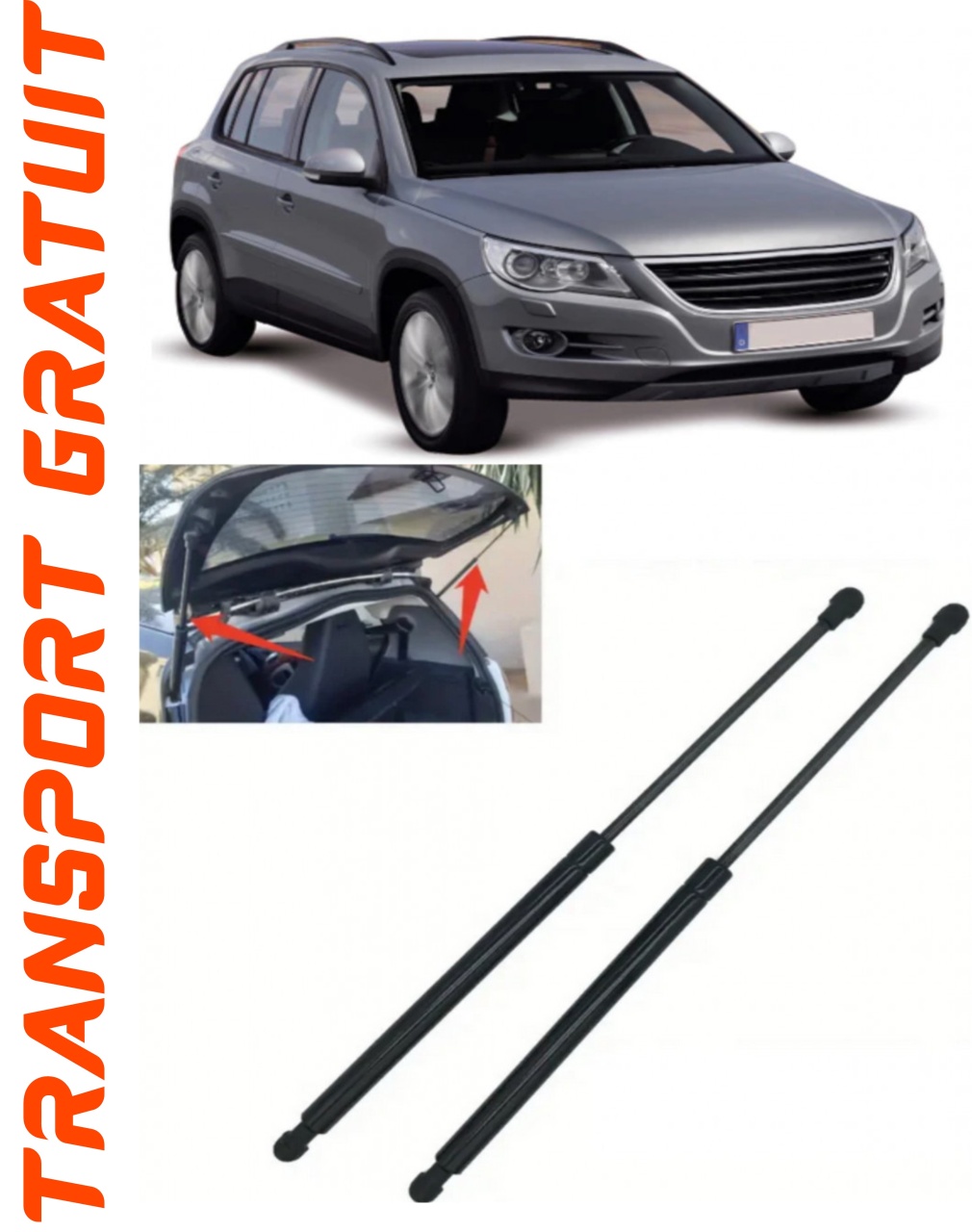 Set 2 amortizoare Haion portbagaj pentru masina VOLKSWAGEN Tiguan