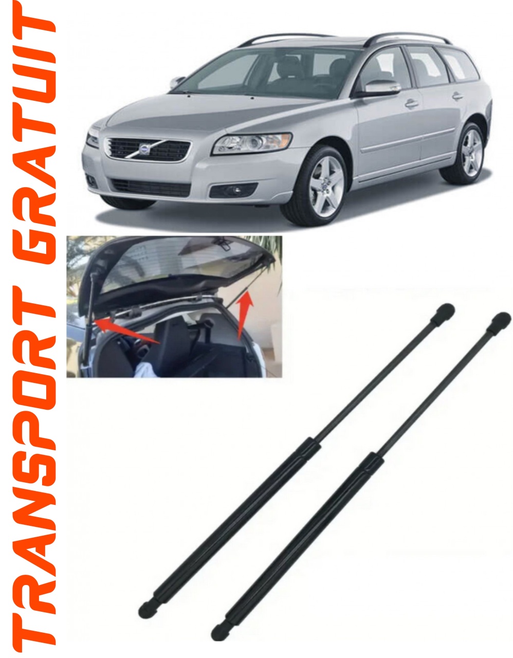Set 2 amortizoare Haion portbagaj pentru masina Volvo S40 II