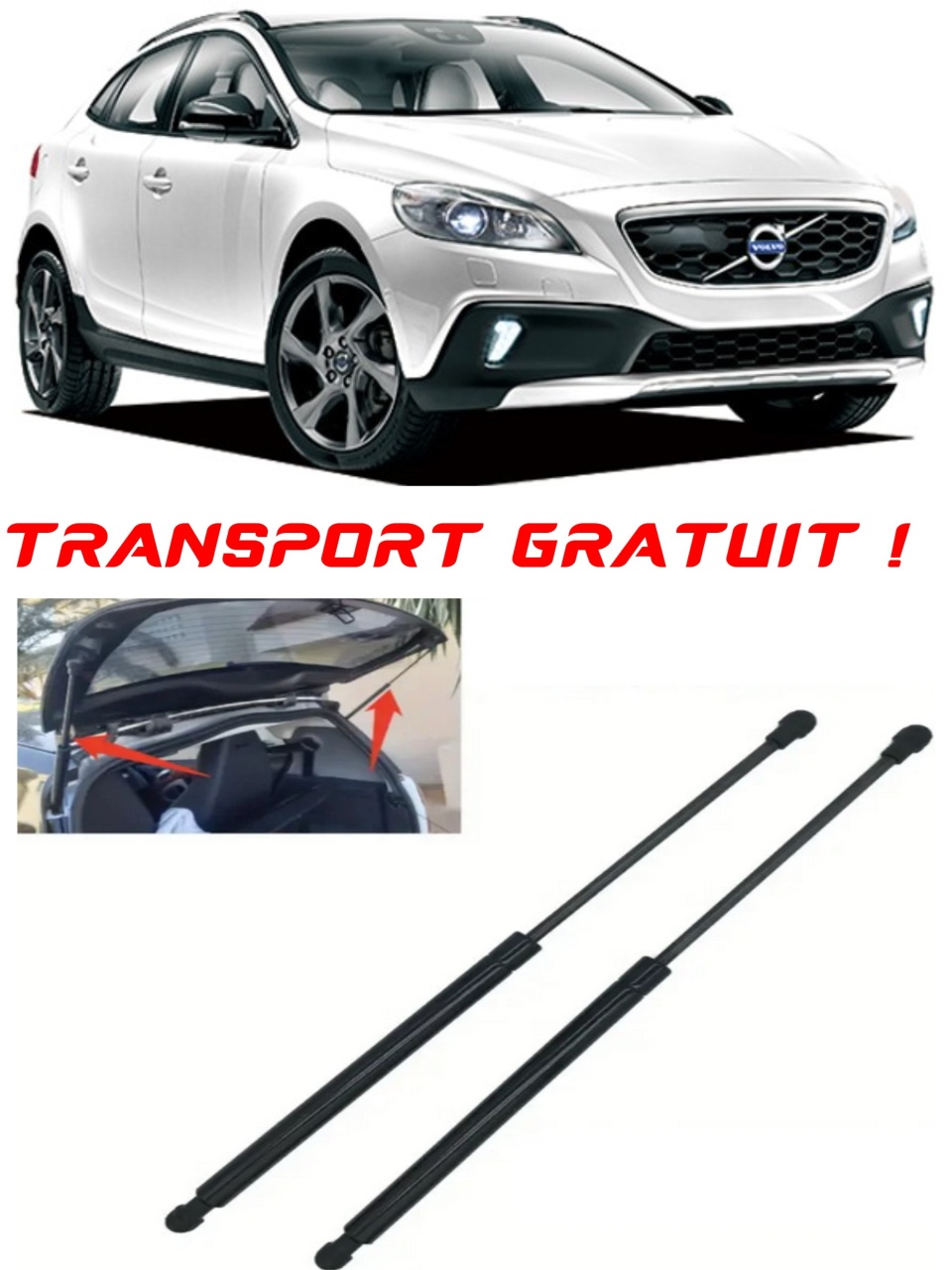 Set 2 amortizoare Haion portbagaj pentru masina Volvo V40 Cross Country (526)