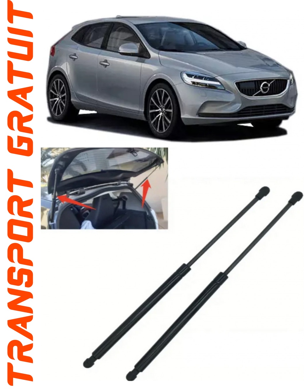 Set 2 amortizoare Haion portbagaj pentru masina Volvo V40
